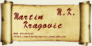 Martin Kragović vizit kartica
